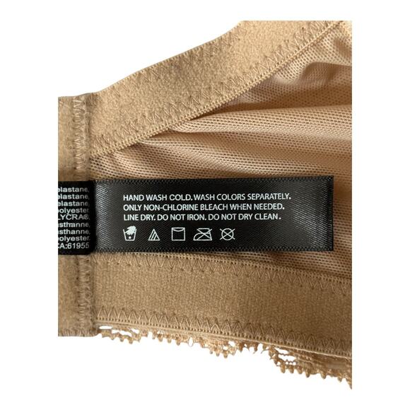 Natori 741299 Feathers full figure underwire bra tan size 42DD 42E - Picture 5 of 8